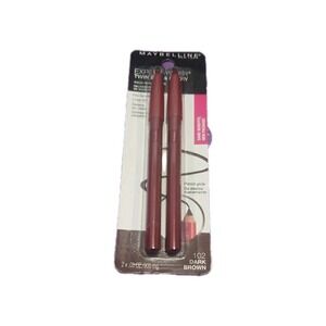 Maybelline Expert Wear Twin Brow & Eye Pencil 102 (Pack of 2)